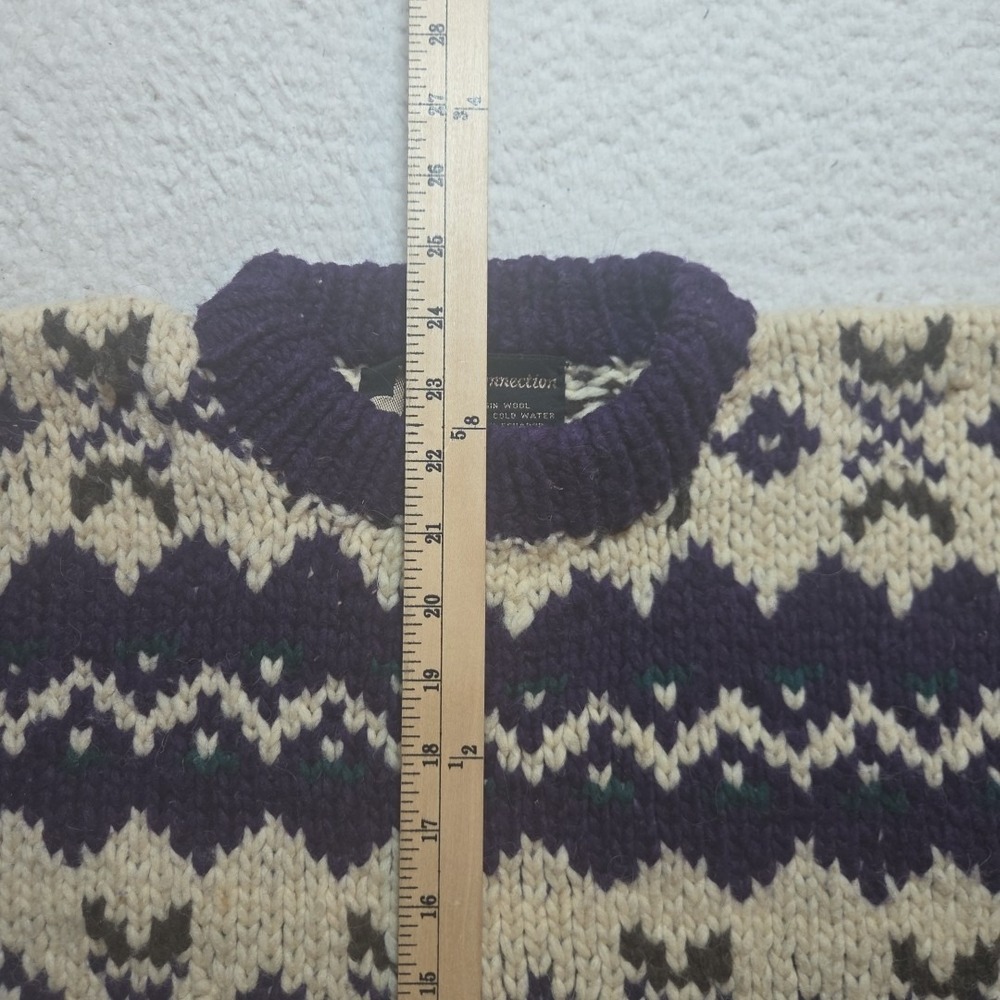 Alpaca Connection Sweater 100% Virgin Wool Pullover Unisex Alpaca Size XL - Picture 4 of 6